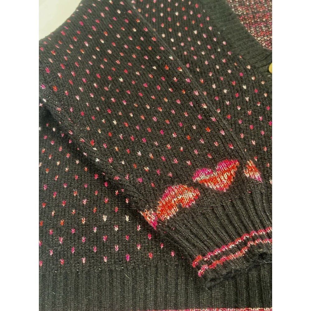 Torrid Women's Pink Hearts V Neck Button Cardigan Sweater Sz 2 (18/20) Valentine - Picture 4 of 13